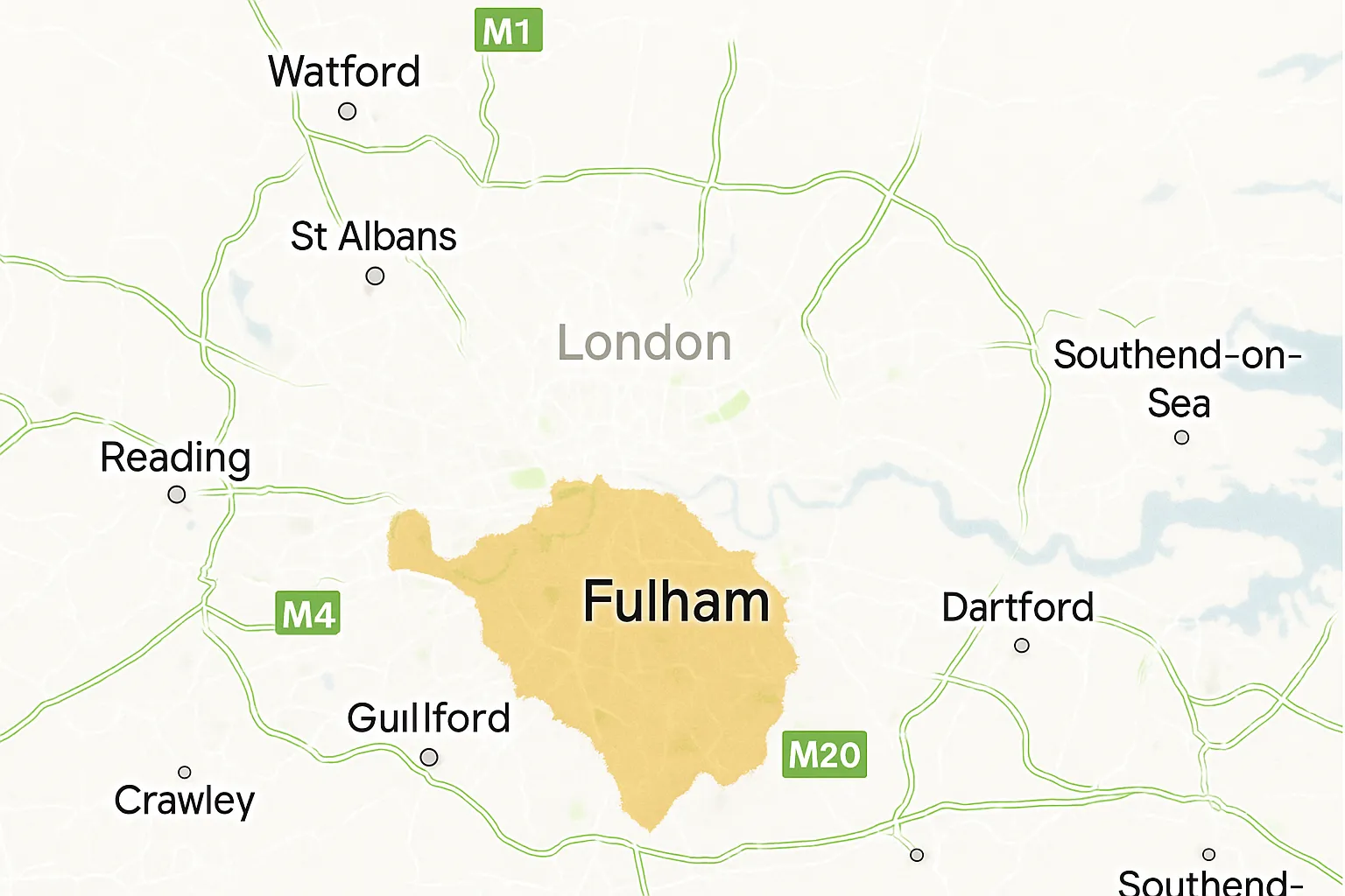 Earth Friendly Cleaning | Fulham location map